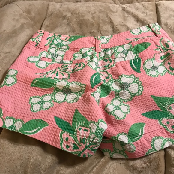 Lilly Pulitzer Callahan shorts Sz 00 waffle print - Picture 4 of 4